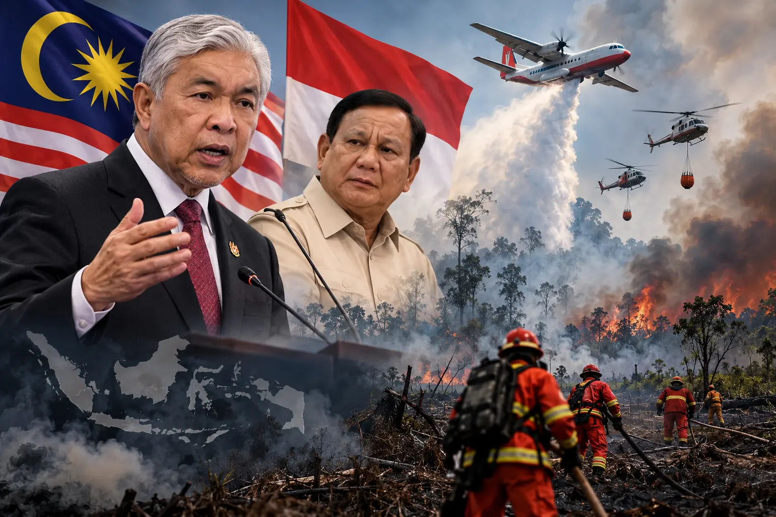 Bantuan Malaysia Padam Kebakaran Hutan Indonesia