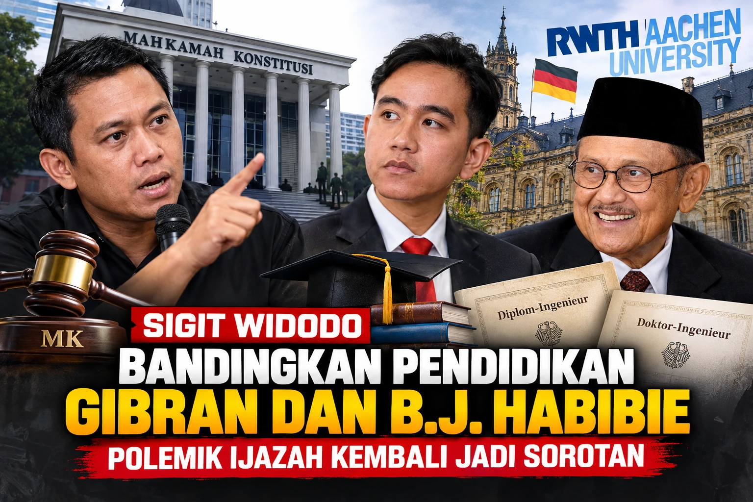 Sigit Widodo Bandingkan Pendidikan Gibran dan B.J. Habibie, Polemik Ijazah Kembali Jadi Sorotan