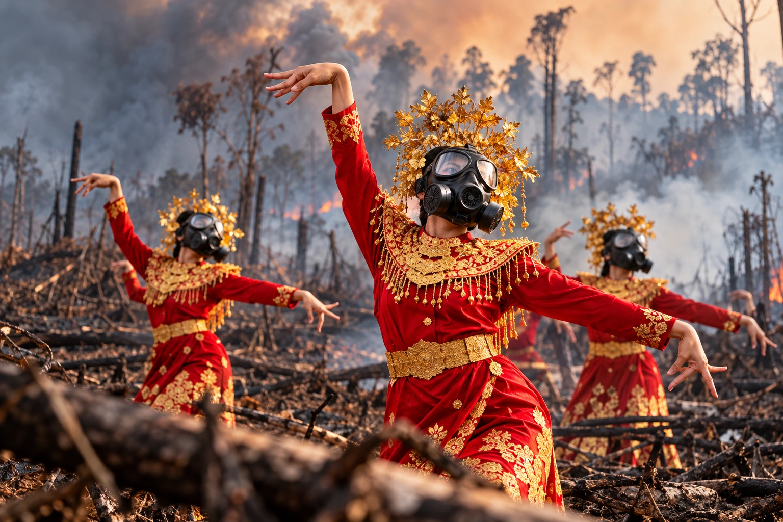 Tarian Kehancuran Budaya”, Cara Seniman Menyuarakan Protes terhadap Karhutla dan Kerusakan Lingkungan