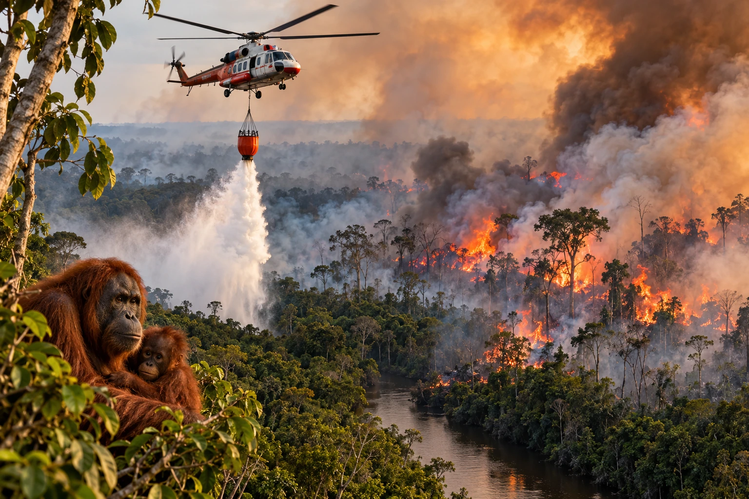 Kebakaran Hutan Tanjung Puting Makin Mengkhawatirkan, Relawan Minta Pemerintah Kerahkan Water Bombing